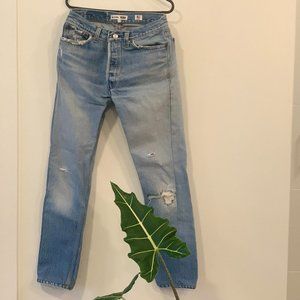 RE/DONE High rise straight leg Jean